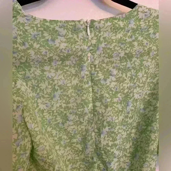 Nasty Gal Green and White Floral Romper, Womens Size 6 boho festival concertcore - Picture 8 of 12